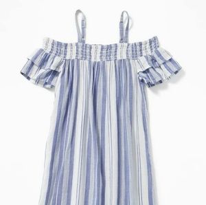 Girls cold shoulder dress